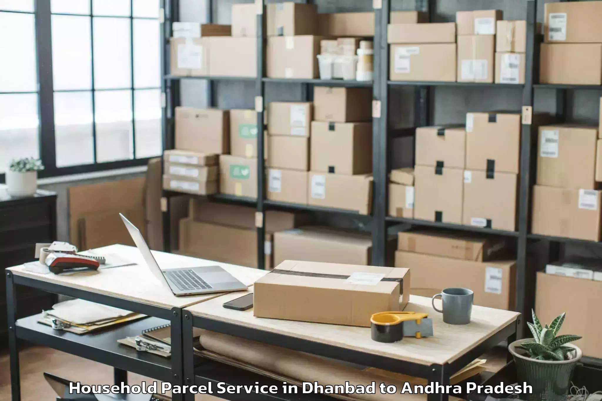 Book Your Dhanbad to Kamavarapu Kota Household Parcel Today